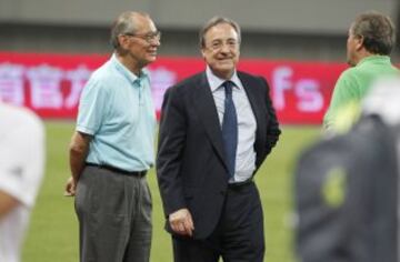 El presidente de Real Madrid rescindió el contrato del chileno y luego lo criticó.