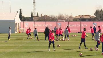 El Atlético empezó a preparar el duelo ante la Juventus