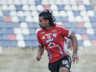 Javier Báez en un entrenamiento de Junior.
