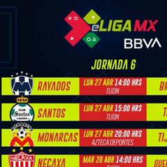Fechas y horarios de la Jornada 6 de la eLiga MX
