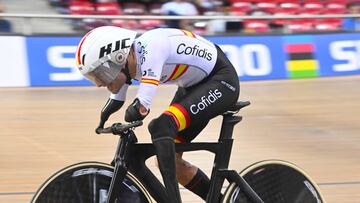 Ricardo Ten en el Mundial de ciclismo adaptado en pista.