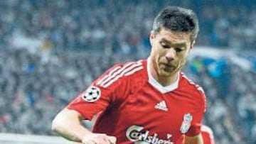 Xabi Alonso, con los 'reds'.