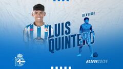 El Depor anuncia a Quintero y apura su tardía actividad en el mercado