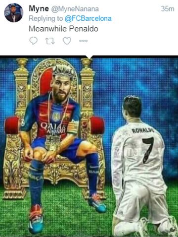 Los memes del título del Barça se acuerdan del Real Madrid