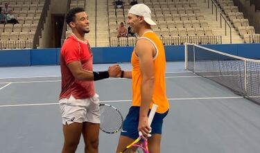 Nadal vuelve a las rutinas de su carrera en Kuwait