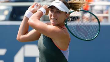 Paula Badosa, con Viktorija Golubic en el US Open.