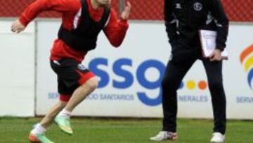 Marko Marin y Unai Emery