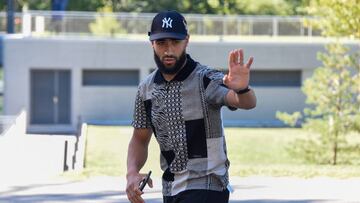 El jugador del Betis, Nabil Fekir, en las instalaciones de la Federaci&oacute;n Francesa de F&uacute;tbol en Clairfontaine. 