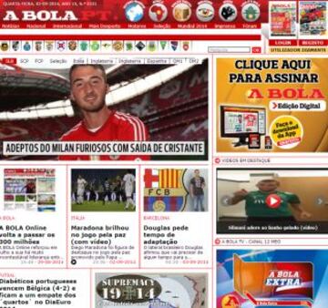 Portadas de la prensa extranjera