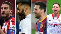 Desempate, golaverage y enfrentamientos entre Atlético, Barcelona, Real Madrid y Sevilla