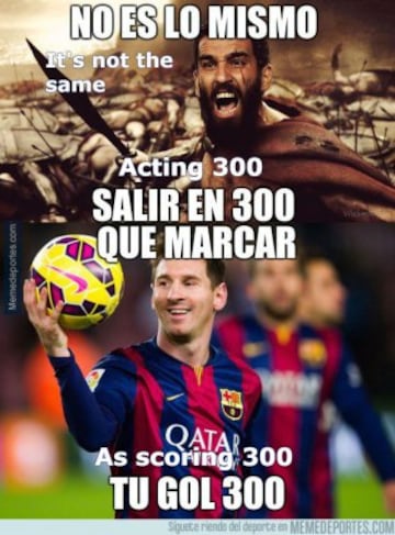 The best memes from Messi's 300th goal and Sporting-Barça