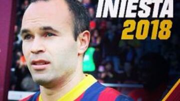 Rosell anuncia la renovación de Andrés Iniesta hasta 2018