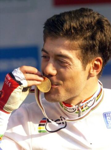 Mundial de Verona (Italia) de 1999. Óscar Freire ganó la medalla de oro en ruta.