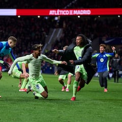 Lamine llega de dulce