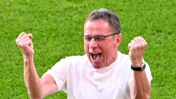 Rangnick durante el partido de la fase de grupos de la Eurocopa entre Países Bajos y Austria.