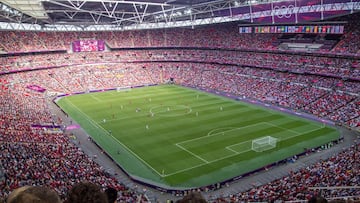 La "catedral" del fútbol fue el segundo estadio en recibido en, al menos dos oportunidades la final olímpica y de la Copa del Mundo. El estadio ubicado en Londres recibió la definición de los Juegos Olímpicos de 1948 y 2012, además de la final de la Copa del Mundo de 1966.