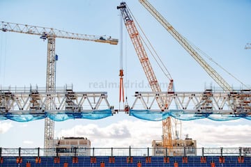 Official photographs of construction work on the Santiago Bernabéu. October 2020.