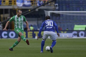 Con goles de Vladimir Hernández y Roberto Ovelar, Millonarios y Nacional igualaron 1-1 en partido valido por la fecha 9 de la Liga Águila. Wuilker Fariñez fue la figura.