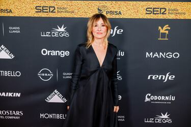 Nataly Poza, integrante del elenco de Furia, posando en la alfombra roja de los Premios Ondas 2025.
