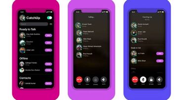 CatchUp, una app Facebook para ver quién está disponible para llamadas