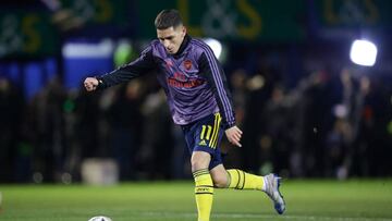 Soccer Football - FA Cup Fifth Round - Portsmouth v Arsenal - Fratton Park, Portsmouth, Britain - March 2, 2020  Arsenal&#039;s Lucas Torreira during the warm up before the match    REUTERS/David Klein