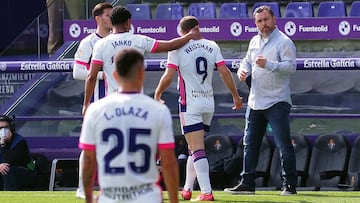 Valladolid. 06/03/2021. PHOTOGENIC/Pablo Requejo. F&Atilde;&ordm;tbol, Estadio Jos&Atilde;&copy; Zorrilla, partido de La Liga Santander temporada 2020/2021 entre el Real Valladolid y el Getafe. GOL DE WEISMANN
 