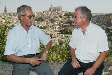 Bahamontes junto a Chema Bermejo.