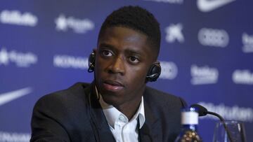 28/08/17 BARCELONA FICHAJE NUEVO JUGADOR PRESENTACION RUEDA DE PRENSA
 Ousmane DEMBELE