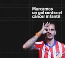 El Atlético busca marcar un gol definitivo al cáncer infantil