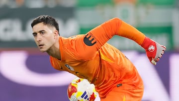 Musso, con el Atlético.