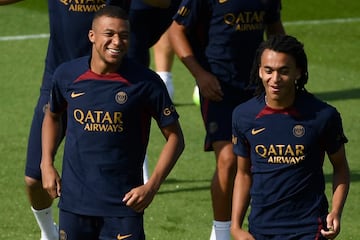 Kylian and Ethan Mbappe spent time together at Paris Saint-Germain before both left over the summer.