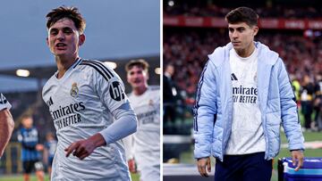 Diego Aguado y Lorenzo Aguado, jugadores del Real Madrid.