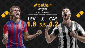 Levante UD vs. CD Castellón: horario, dónde ver, pronósticos y clasificación