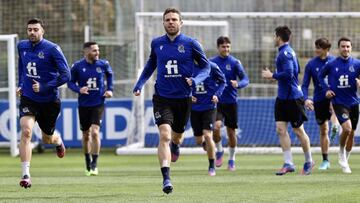 Illarramendi, en el entrenamiento de la Real