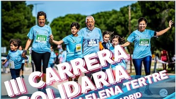 Cartel promocional de la III Carrera Solidaria Fundación Elena Tertre.
