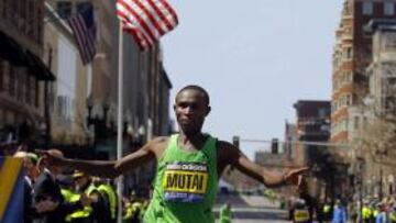 <b>GANADOR. </b>Geoffrey Mutai ganó el Maratón de Boston 2011.