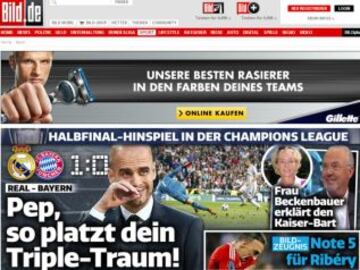 Portadas de la prensa extranjera