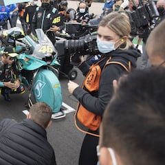 Rossi da la bienvenida a Dovizioso en Yamaha