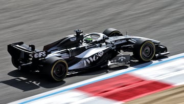 El Cadillac, en su 'filming day' de Bahréin.