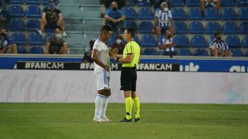 14/08/21 PARTIDO PRIMERA DIVISION
 ALAVES - REAL MADRID
  CASEMIRO ARBITRO 