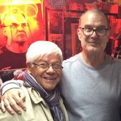 Marcelo Bielsa visitó Chile y anduvo por el centro de Santiago