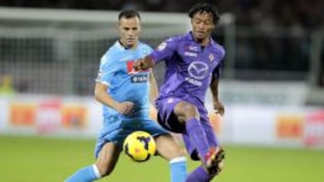 Juan Guillermo Cuadrado no ha podido marcarle al Napoli en la Serie A.