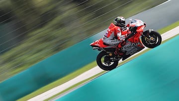 Jorge Lorenzo con la Ducati en Sepang.