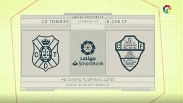 Resumen y gol del Tenerife vs. Elche de LaLiga SmartBank