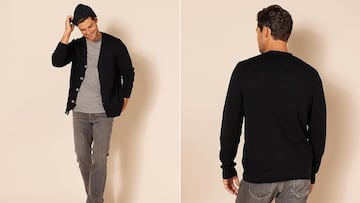 Siempre lo has llevado, pero no sabías cómo se llamaba: fichamos el cárdigan de algodón con tejido costilla, el último grito en moda que puedes encontar en Amazon.