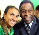 Pelé se rinde ante la leyenda de su compatriota Marta