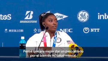 Simon Biles habla tras lo ocurrido en la modalidad de equipos en Tokio 2020