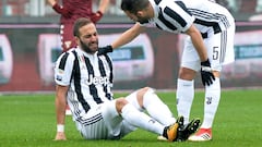 Higuaín tranquiliza a los hinchas de Juventus sobre su lesión