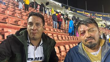 Aficionados de Pumas son golpeados tras ganar el Clásico Capitalino