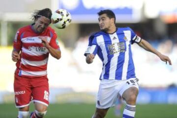 Real Sociedad-Granada.
Iturra y Chory Castro.